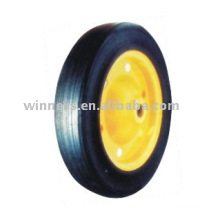 rubber solid wheel with metal rim